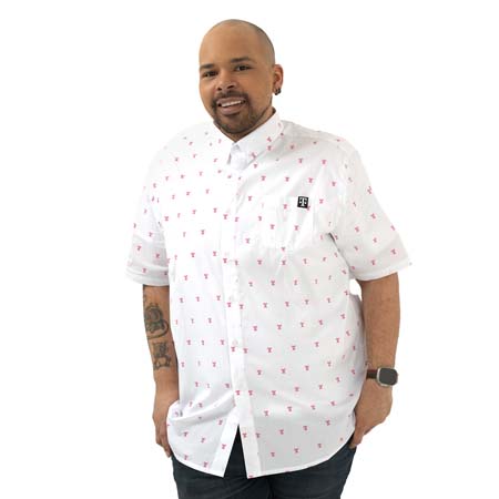 Men's Button-Down Cell Tower Shirt