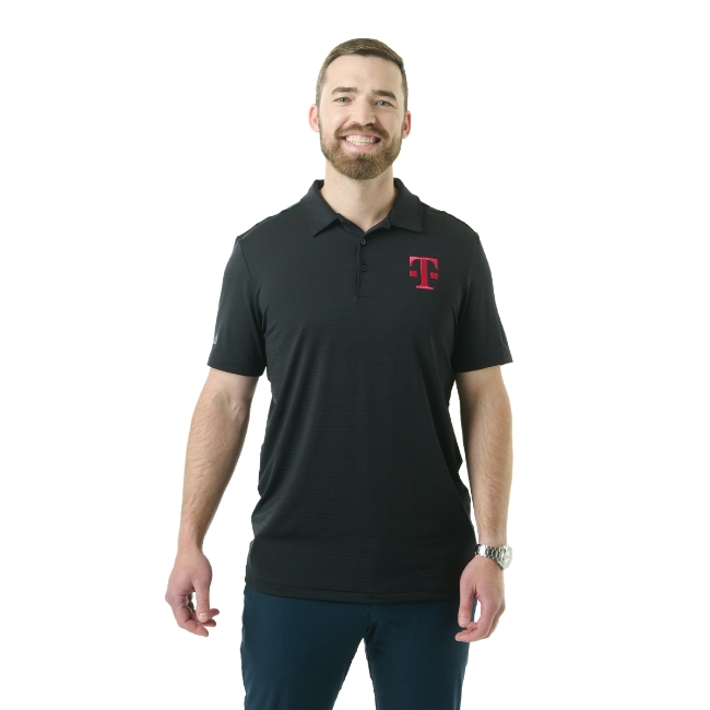 Adidas Textured Stripe Polo