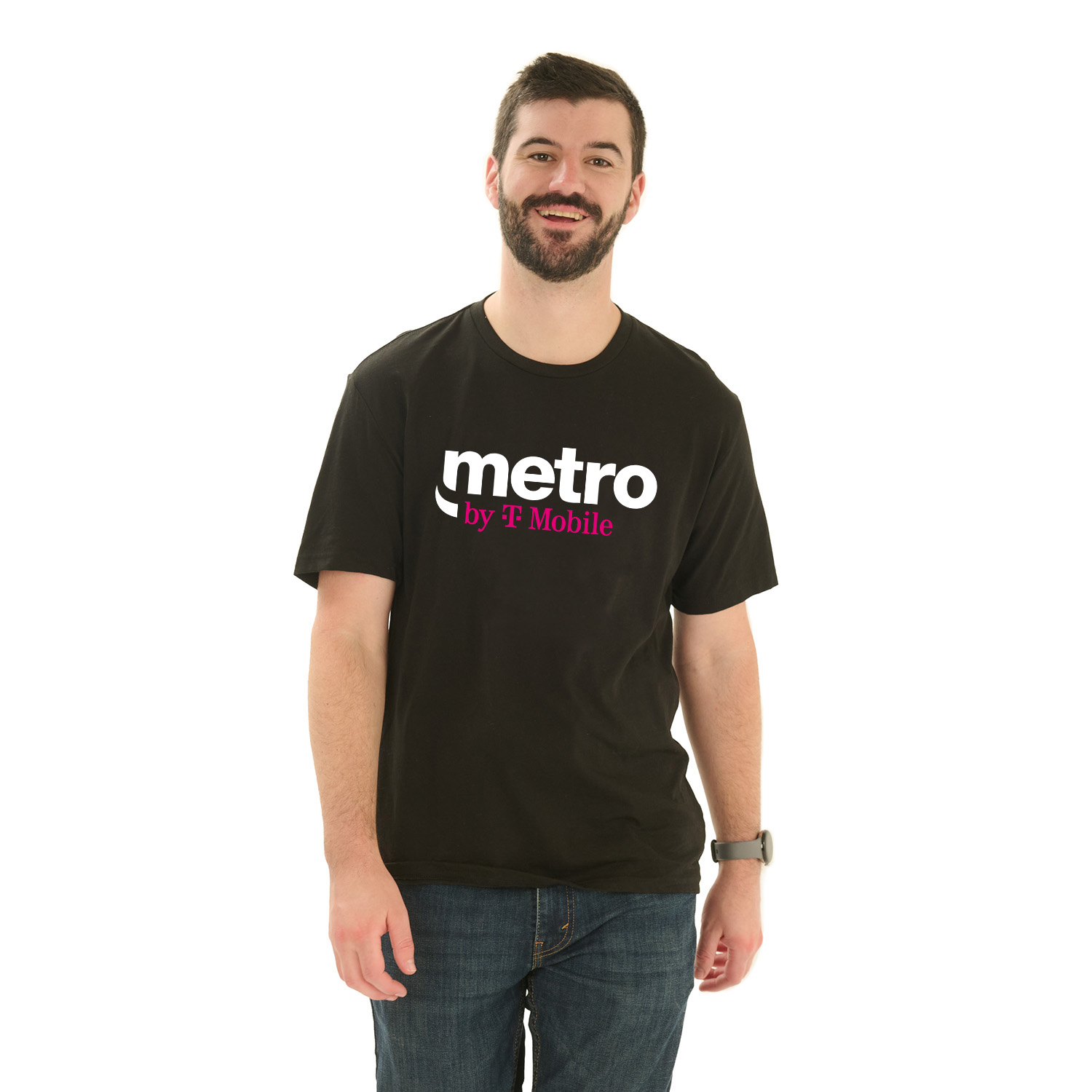 Metro by T-Mobile Graphic Tee-Black