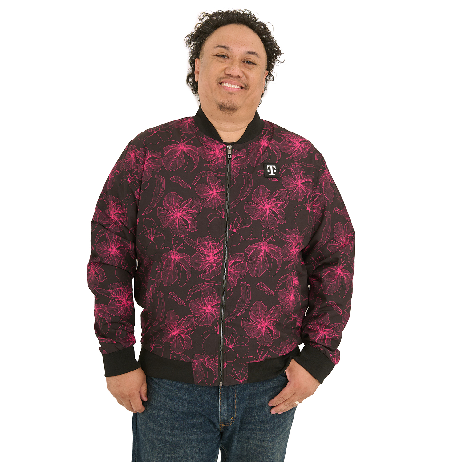 Men's Floral Bomber Jacket