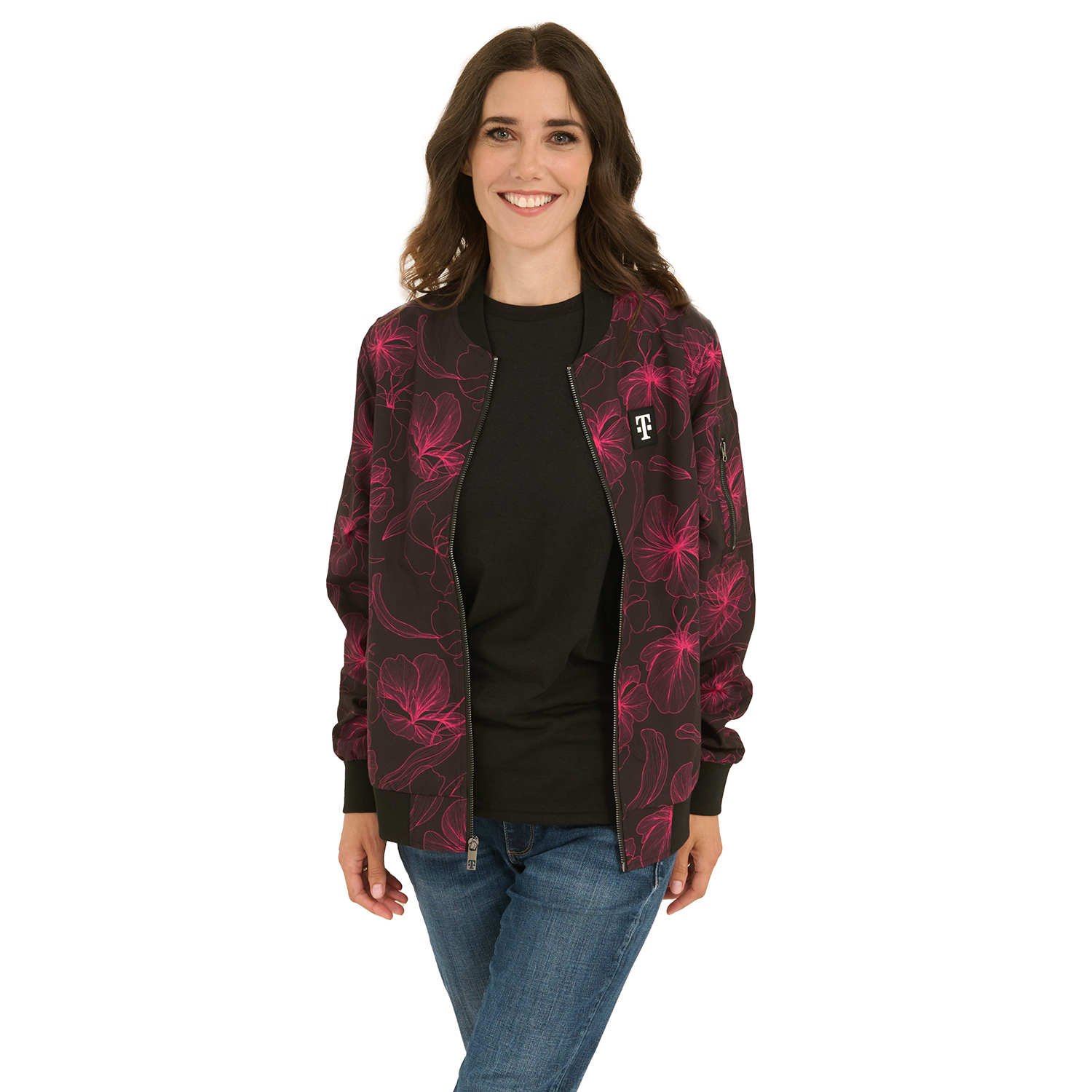 Women's Floral Bomber Jacket