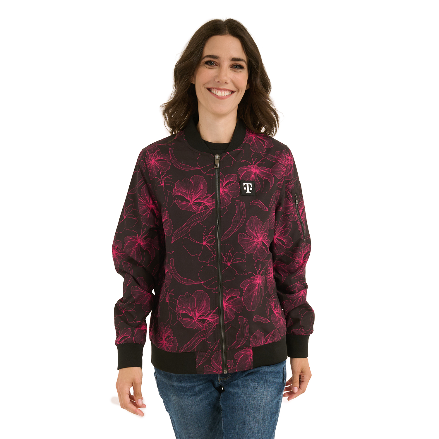 Women's Floral Bomber Jacket