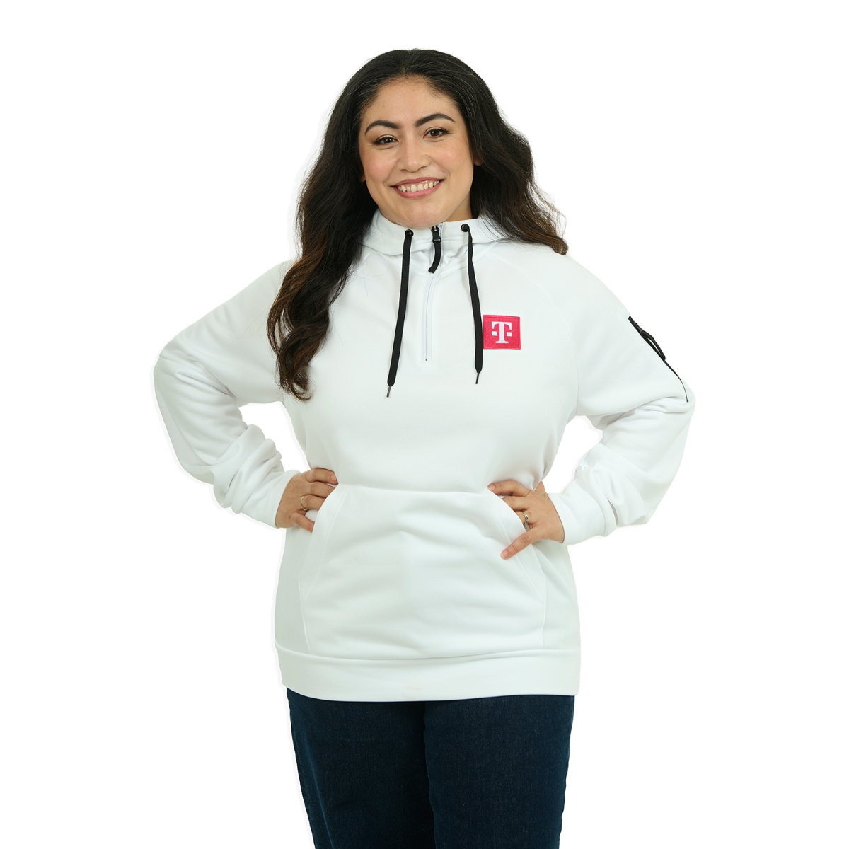 White Nike Therma-FIT Pocket Hoodie