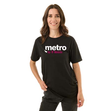 Metro by T-Mobile Graphic Tee-Black