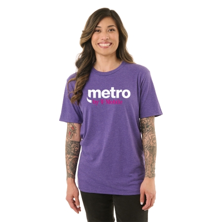 Metro by T-Mobile Graphic Tee-Purple