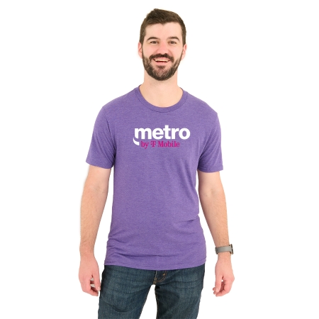 Metro by T-Mobile Graphic Tee-Purple