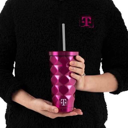 Magenta Vacuum Tumbler