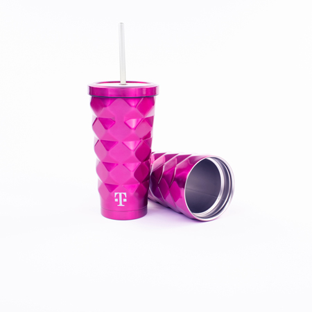 Magenta Vacuum Tumbler