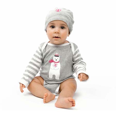 BABY LONG SLEEVE BODYSUIT AND BEANIE SET