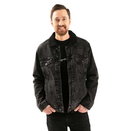 UNISEX RECYCLED SHERPA DENIM JACKET