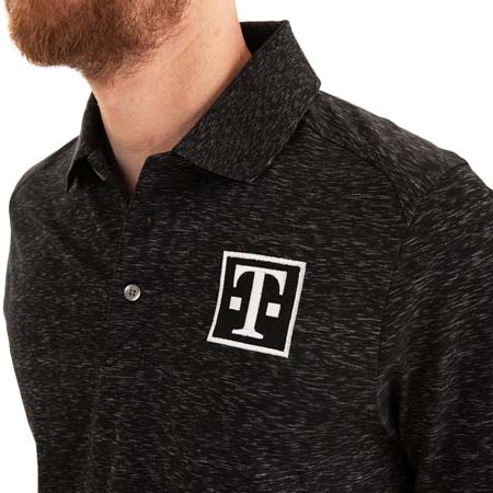 MENS CUTTER & BUCK SPACE DYE POLO