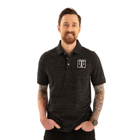 MENS CUTTER & BUCK SPACE DYE POLO