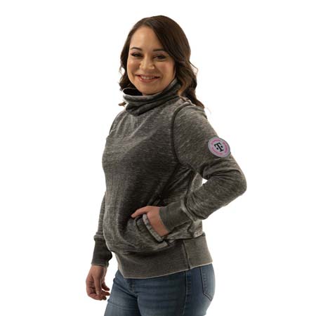 Womens Cowl Neck Sweatshirt