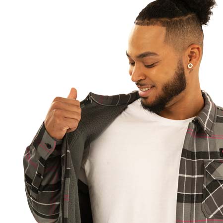 Men’s Plaid Fleece Shacket