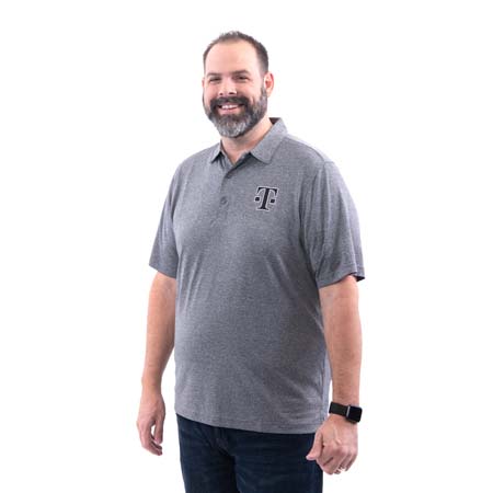 Mens Cutter & Buck Forge Heathered Stretch Polo