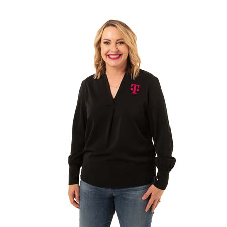 Women’s Brooks Brothers Open-neck Satin Blouse