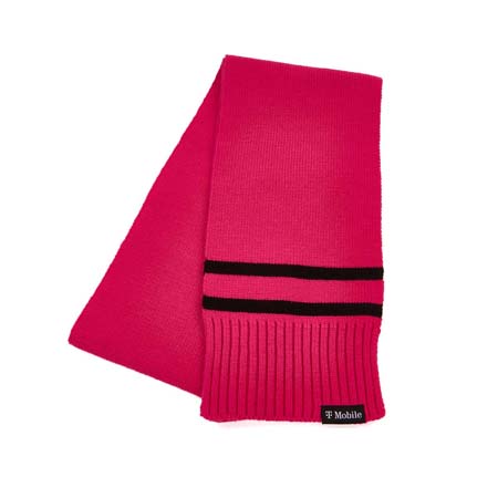 Magenta Stripe Scarf