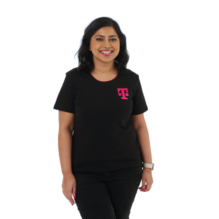 Women's Contrast Collar Tee