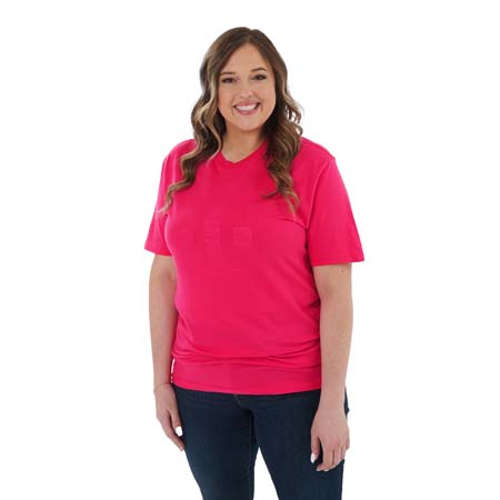 Magenta Striped T-Digit Tee