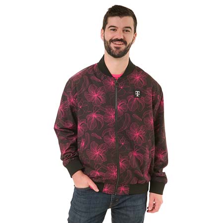 Men's Floral Bomber Jacket