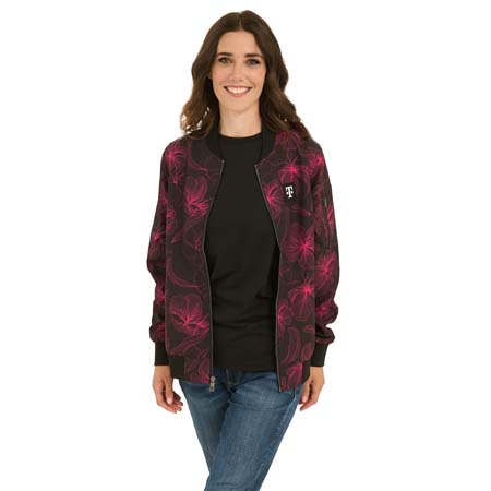 Women's Floral Bomber Jacket