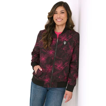 Women's Floral Bomber Jacket
