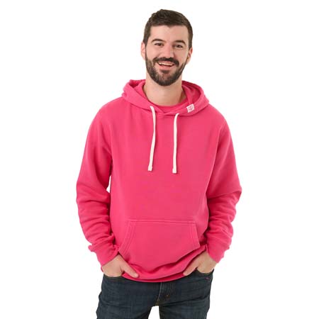 Magenta Pigment-Dyed Hoodie