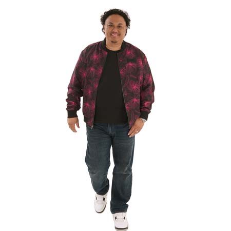 Men's Business Floral Bomber Jacket