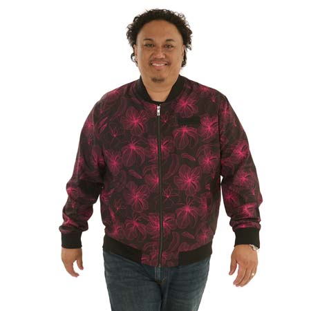 Men's Business Floral Bomber Jacket