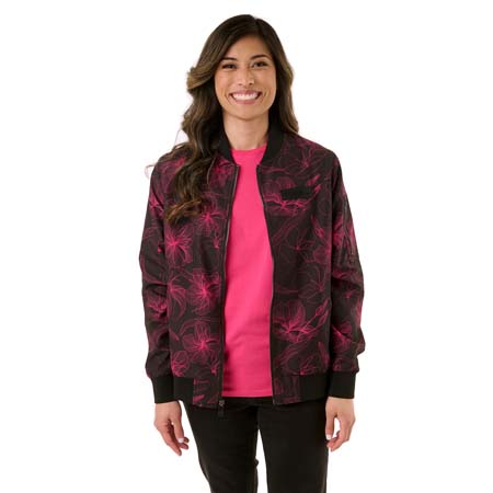 Women's Business Floral Bomber Jacket