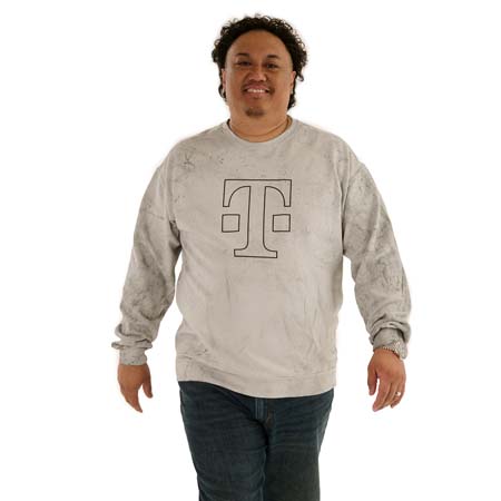 Textured Crewneck Sweatshirt