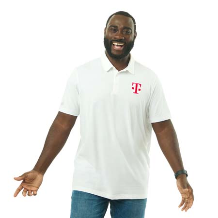 Men's Adidas Textured Stripe Polo