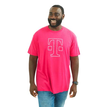 Men's Heathered Magenta Tee
