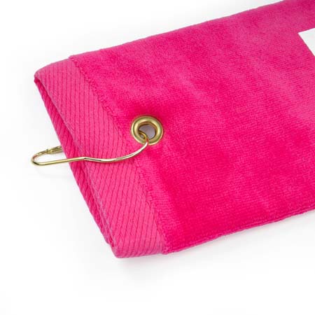 Magenta Velour Golf Towel