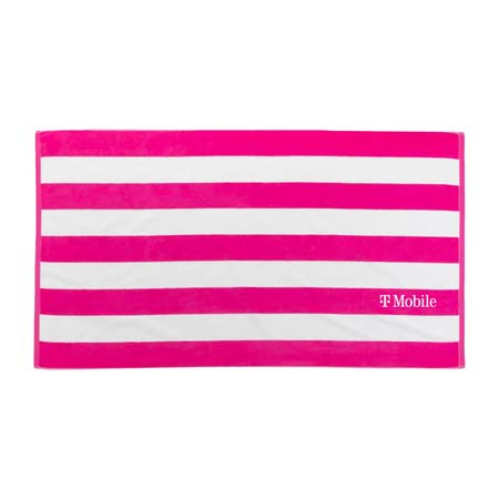 Stripe Terry Velour Beach Towel