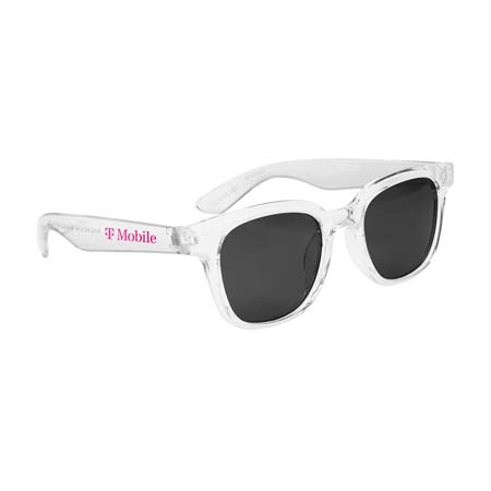 Clear Recycled Frame Sunglasses
