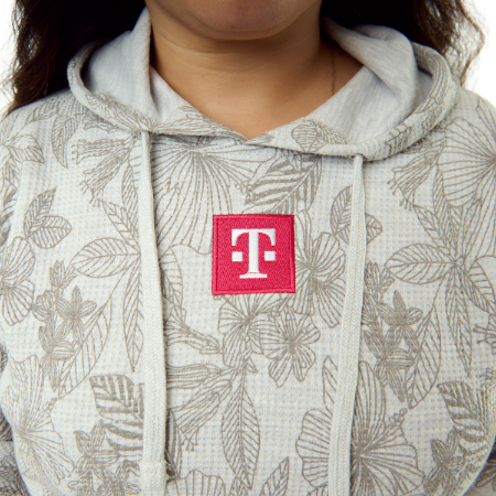 Womens Floral Print Hoodie