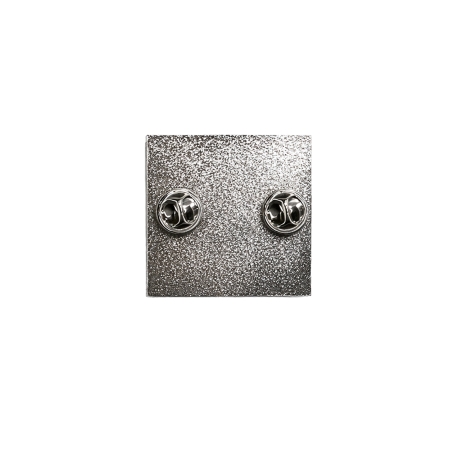 Silver/Black Badge Pin - Pin Back