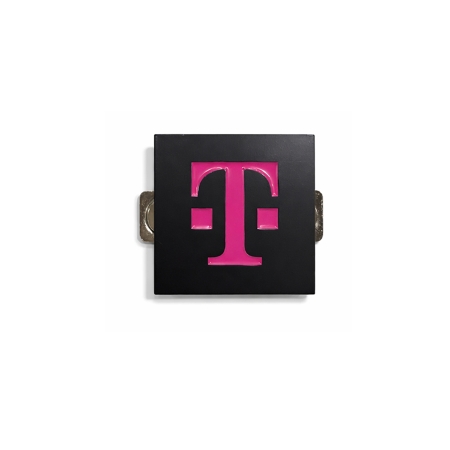 Black/Magenta Badge Pin – Magnetic Back