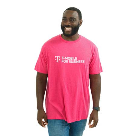 Men's Business Heathered Magenta Tee