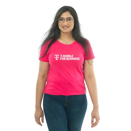 Women's Business Heathered Magenta Tee