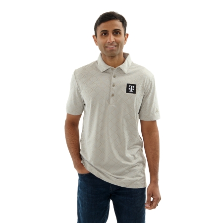 Mens Adidas Crosshatch Polo