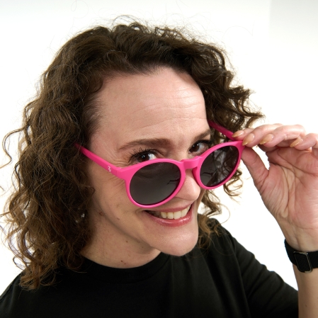 Round Magenta Sunglasses