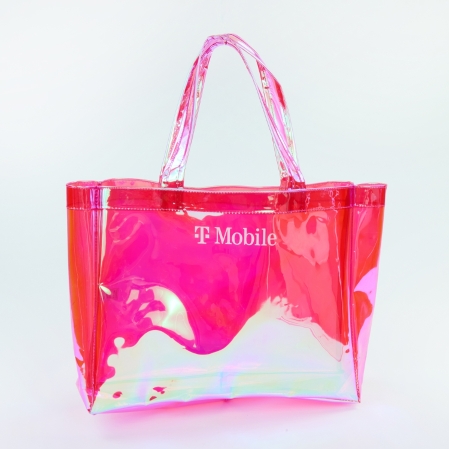 Holographic Magenta Tote