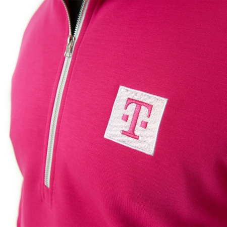 Magenta Momentum Half Zip Sweatshirt