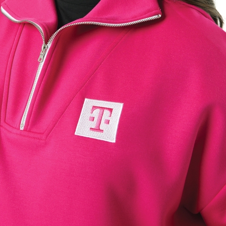 Women’s Magenta Momentum Half Zip Sweatshirt