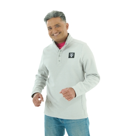 Cutter & Buck Textured Fleece Snap Pullover
