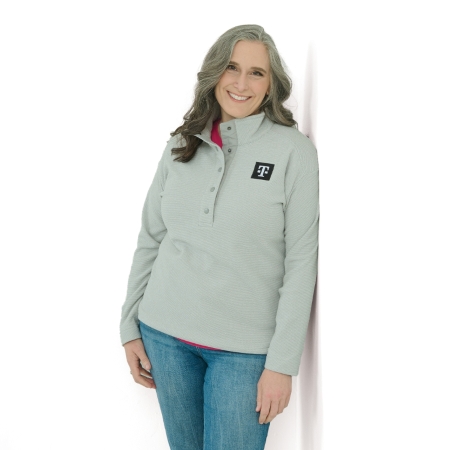 Cutter & Buck Women’s Textured Fleece Snap Pullover