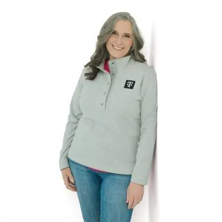 Cutter & Buck Women's Textured Fleece Snap Pullover